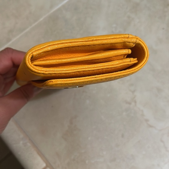 Michael Kors Mustard Wallet with Gold Logo - Picture 6 of 8